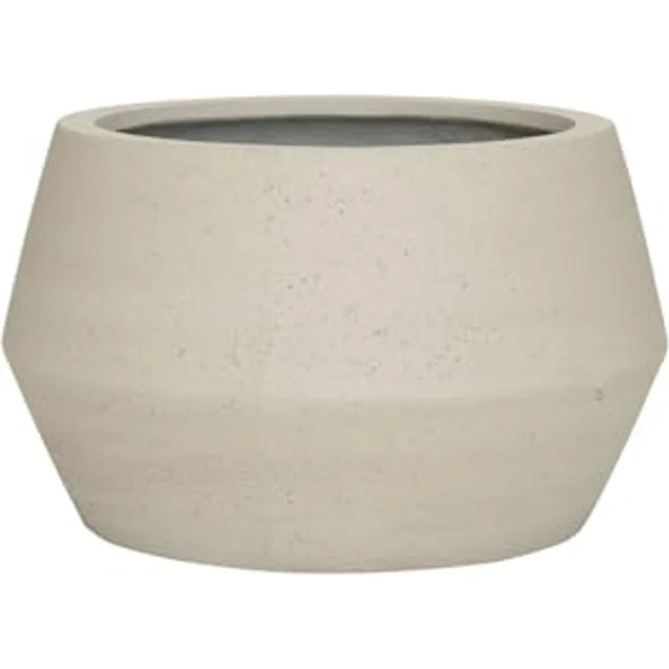 Pottery Potszementiert, Harley Low S, beige gewaschen, Durchmesser 36 cm, Höhe 21,5 cm, Öffnung 25 cm