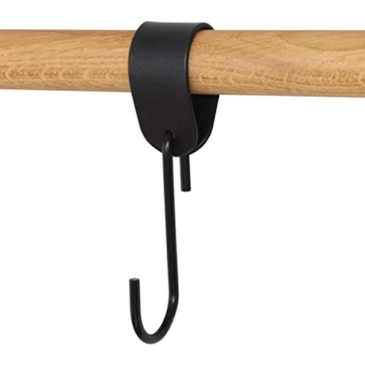 Natural Goods Berlin Garderobenhaken Schlaufe (9 St), Veganes PU Kunstleder Handtuch- Manetlhalter Kleideraufhänger S-Haken – Bild 7