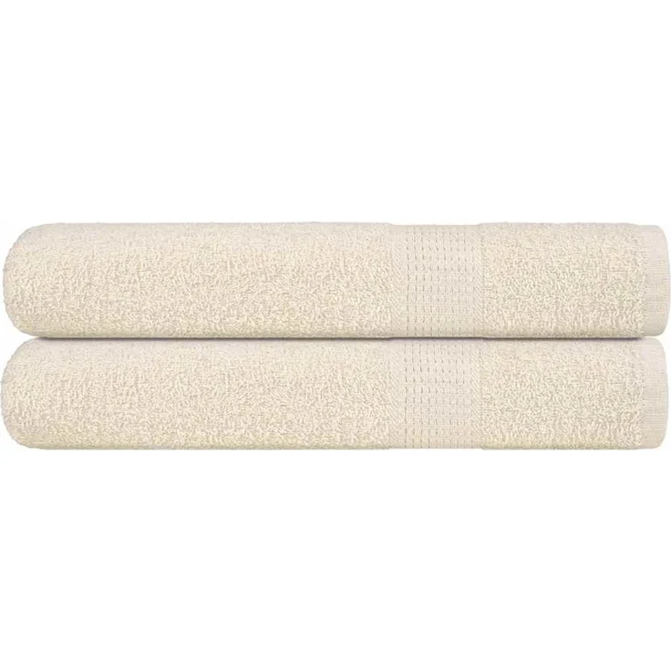 vidaXL Saunatücher FROGN 2 Stk. Creme 80x200 cm 360 g/m² 137007 – Bild 1