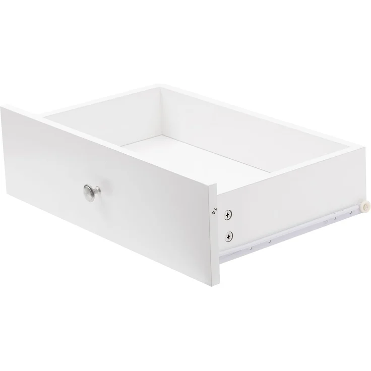Sideboard 120×37×80 cm mit 2 Schubladen, 4 Türen, verstellbaren Regalböden, Holzoptik Kommode Buffetschrank Weiß – Bild 9