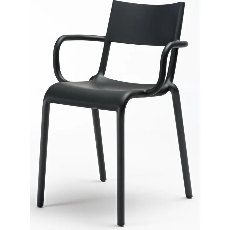 Kartell Generic A Armlehnstuhl, Plastik, Schwarz, 79 x 52.5 x 52 cm – Bild 2