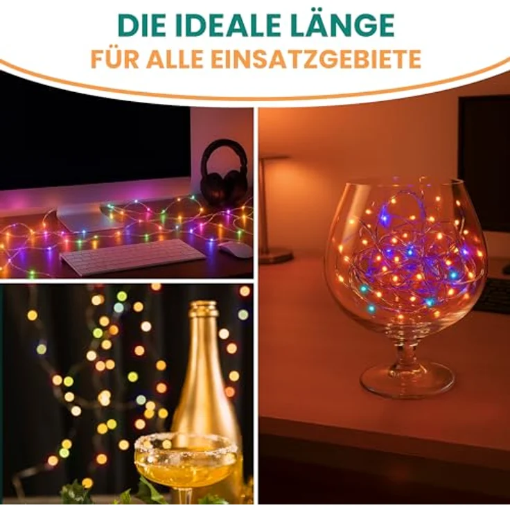 Gartenpirat LED-Lichterkette Christbaum LED Lichterkette Dekobeleuchtung 8 Programme Weihnachten – Bild 7
