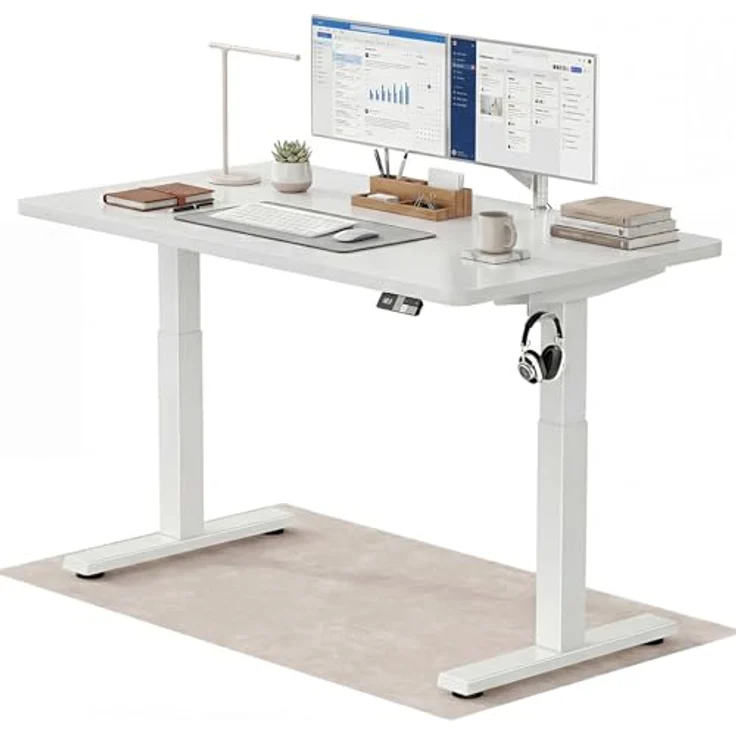 Devoko Höhenverstellbarer Schreibtisch 180x80 cm elektrisch, Höhenverstellung 71-121 cm mit Smart Control, 120 kg Tragkraft, für gesundes Arbeiten – Bild 2
