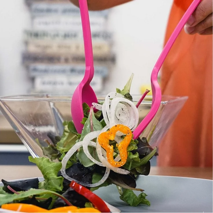 Kochblume Salatbesteck Löffel-Gabel (2-tlg) – Bild 3