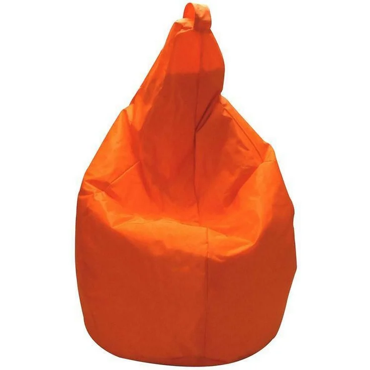 Dmora Pouf Angillina, Mehrzwecksessel, Sitzsack, Hockerhocker, Made in Italy, 80x80 h120 cm, Orange – Bild 1