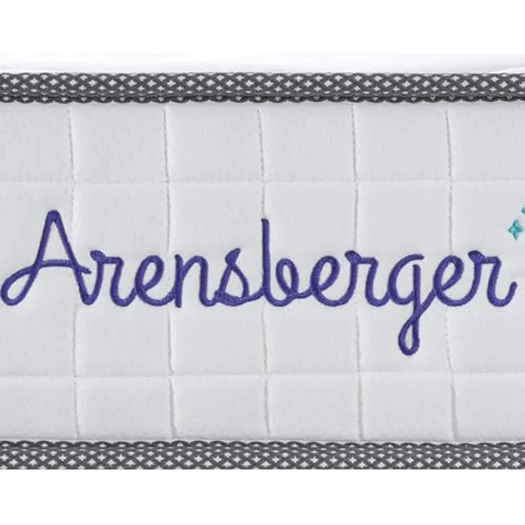 Arensberger JANA Federkernmatratze, 19cm Höhe, H2/H3 mittelfest, 7 Zonen, Taschenfederkern, Liegekomfort 90x200cm, Liegeseite weiß, Unterseite schwarz – Bild 8