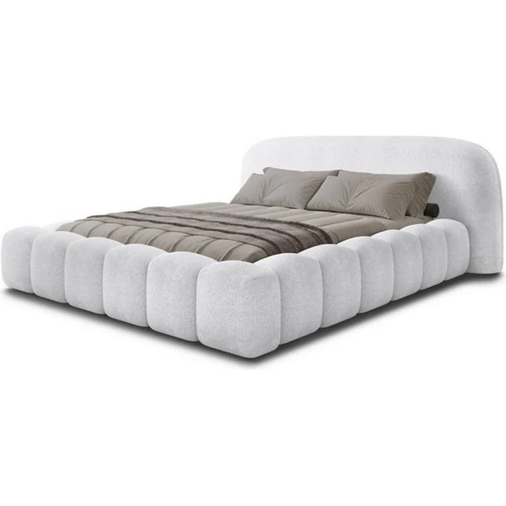 thematys Polsterbett ORLANDO - Cloud mit Bettkasten, Bouclé Bezug 200x200cm, mit gepolstertem Kopfteil, Weiß (Quelle 01), Art.-Nr. S0QFD026300 – Bild 6
