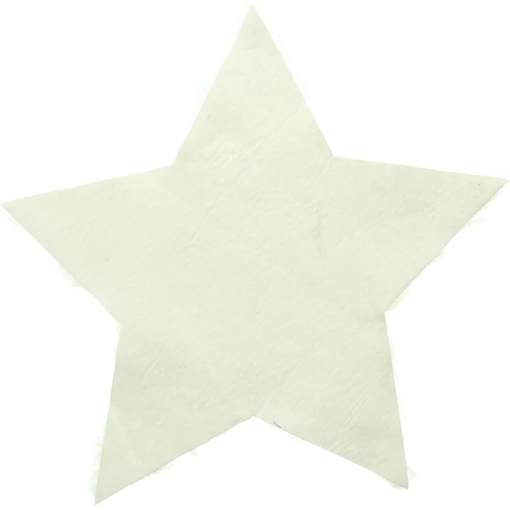 Dekoleidenschaft Fellkissen 2x Dekofell "Stern" creme, Ø 40 cm, Kunstfell, Tischdeko, Sitzauflage, Lammfell-Imitat, moderne Stuhlauflage in Felloptik – Bild 4