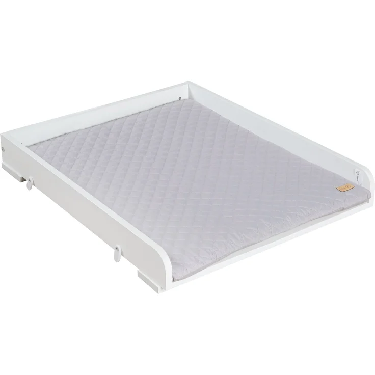 Roba Wickelplatte & Wickelauflage, 'soft roba Style' grau, Aufsatz für Waschmaschine, Weiß, 10 x 73 x 60 cm – Bild 1
