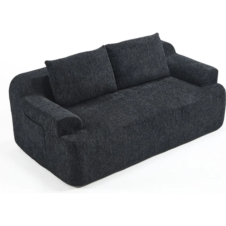 ZUBALIYA SchlafSofa mit Cordbezug, mit Schaumstoffpolsterung, ohne aufwendige Montage, für Wohnzimmer und Apartments – Bild 14