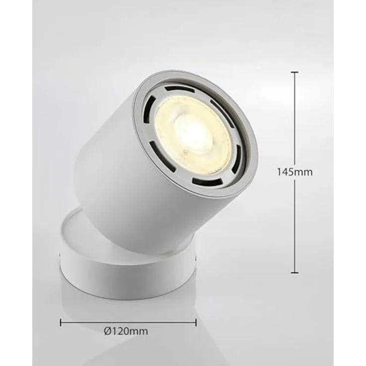 Arcchio Deckenstrahler Mabel, Metall, Weiß IP20, 1 x 20 W LED GU10 ES111 – Bild 5