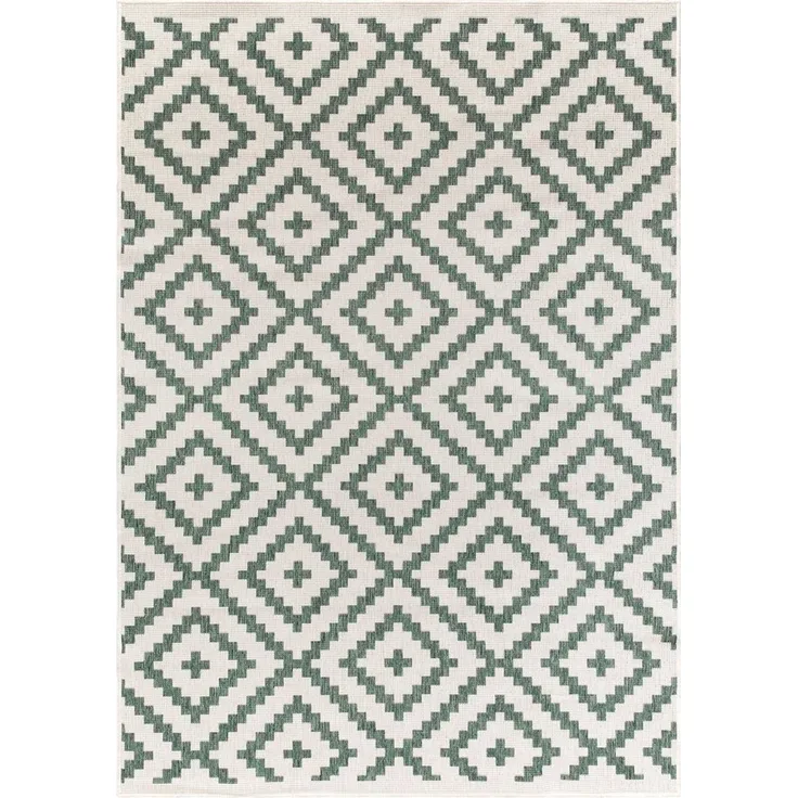 OTTO home Teppich Ronda Wendeteppich, rechteckig, Höhe: 5 mm, Sisal-Optik, Flachgewebe, In- und Outdoor, geometrisches Boho Design