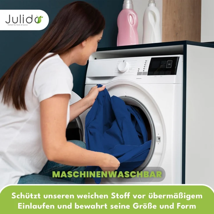 Jersey Spannbettlaken 140-160x200 100% Baumwolle weich bügelfrei komfort Marine – Bild 6