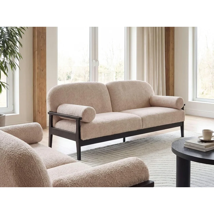 Sofa 3-Sitzer PILARNE Bouclé Beige – Bild 2