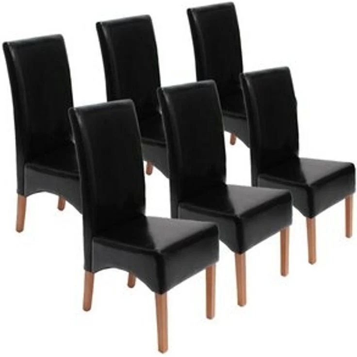 MCW Esszimmerstuhl Crotone-6 (Set, 6 St), 6er-Set, Abgerundete Ecken + Kanten, ca. 150 kg belastbar, gepolstert – Bild 4