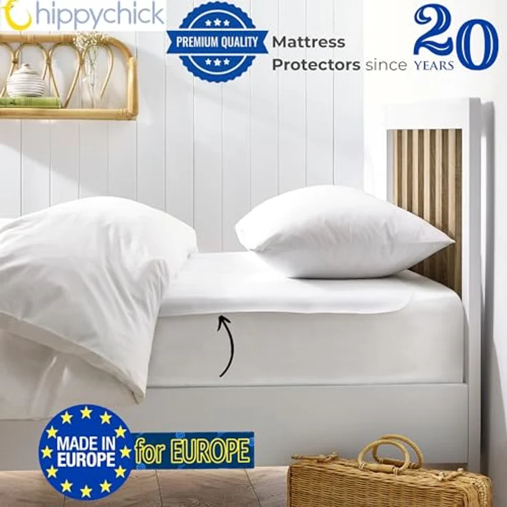 HIPPYCHICK Bett-Schutz 75x50 mit Aufhänger - Flat SheetKinderwagen 75x50 cm – Bild 5