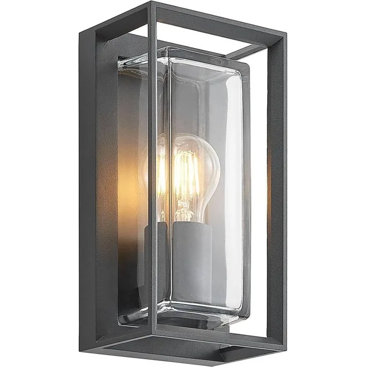 Arcchio Außen-Wandleuchte Ismera, Metall, Alu IP65, 1 x 15 W LED