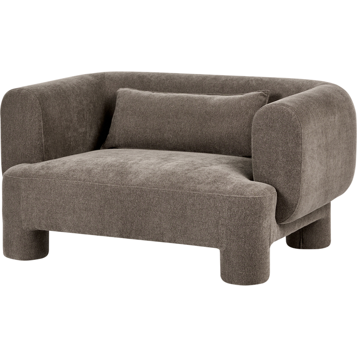 Sofa 2-Sitzer HOGBO Stoff Braun – Bild 4