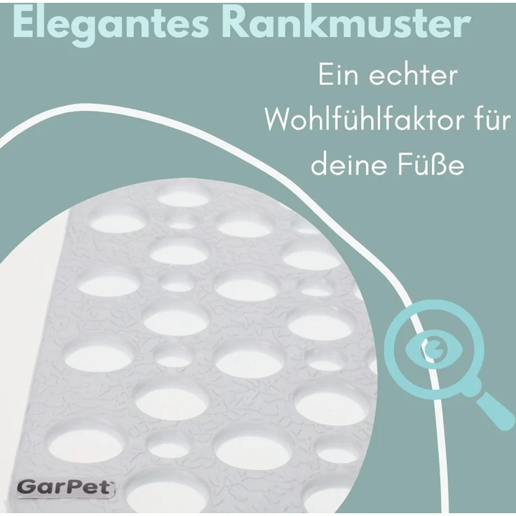 2er Set Duschmatte Rutschfest Duschwanneneinlage Antirutschmatte Dusche Rutschfeste Badematte Duscheinlage Duschvorleger Rutschmatte 53x53 cm – Bild 6