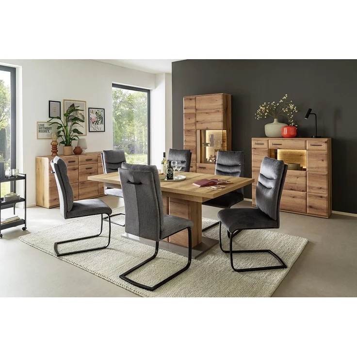 Freischwinger >GIBARA< (2er-Set) mit Griff, Bezug creme - 46x105x62 (BxHxT) – Bild 5