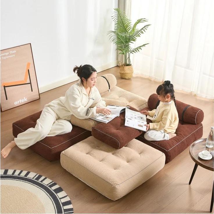 LITBIRD Schlafsofa faltbar, 4-in-1 Multifunktionssofa, Sitzsack-Sofa, Relaxsessel, 1 Teile, Spielsofa & Gästebett für kleine Räume – Bild 3