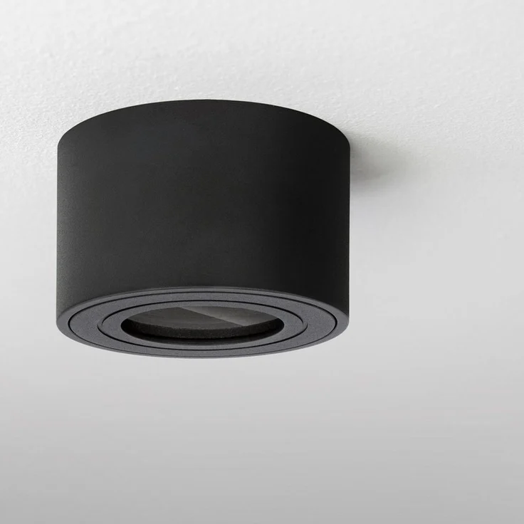 linovum LED Außen-Deckenleuchte Aufbauleuchte SMOL-W schwarz für LED Modul IP44 Deckenlampe Spot – Bild 3
