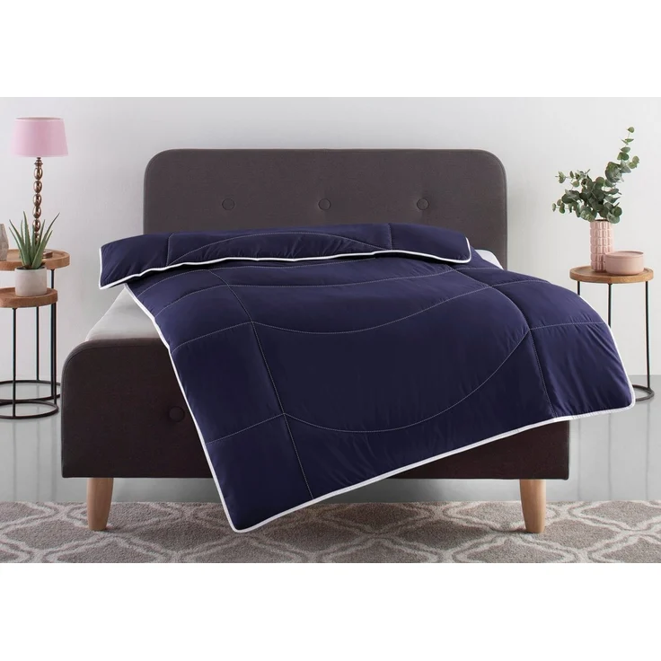 OTTO home Microfaserbettdecke Microlux, Bettdecke 135x200 cm, und Übergrößen bis 240x220cm, Füllung: Feuchtigkeitsregulierende 3D Klimafaser (Polyester), Bezug: Microfaser-Feinbatist, Bettdecken in 4 Farben, Sommer, Winter, 4 Jahreszeiten, Decke – Bild 1