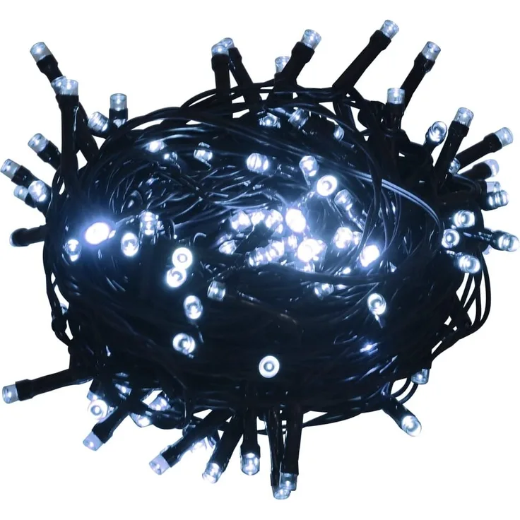 vidaXL Lichterkette 600 LEDs Indoor und Outdoor IP44 60 m Kaltweiß 50695
