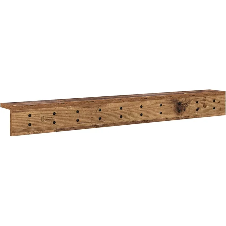 vidaXL Wandmontierter nachttisch Altholz 100 x 10,5 x 10,5 cm 874377 – Bild 7