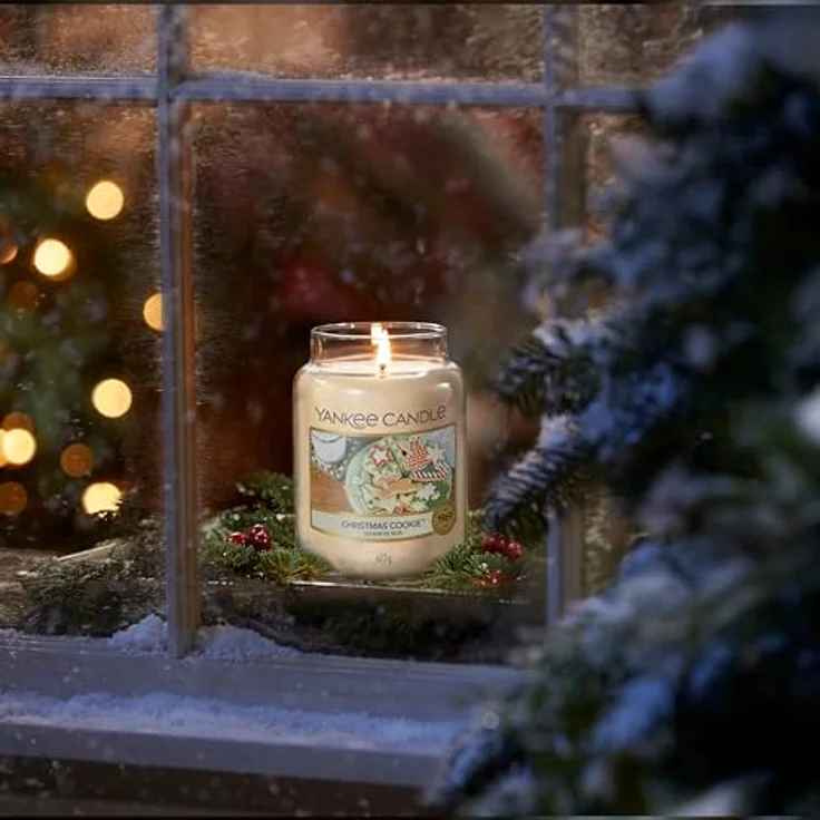 Yankee Candle Duftkerze im Glas (groß) | Christmas Cookie | Kerze mit langer Brenndauer bis zu 150 Stunden | Perfekte Geschenke für Frauen – Bild 7