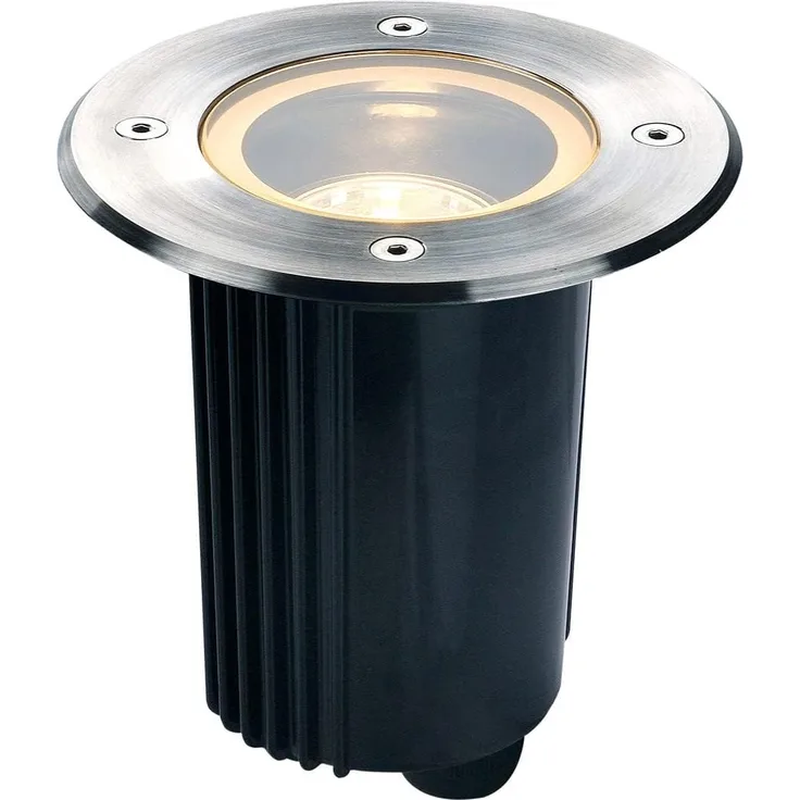 SLV No. 229320 DASAR 80 GU10 Bodeneinbauleuchte rund Edelstahl 316 max. 35W IP67
