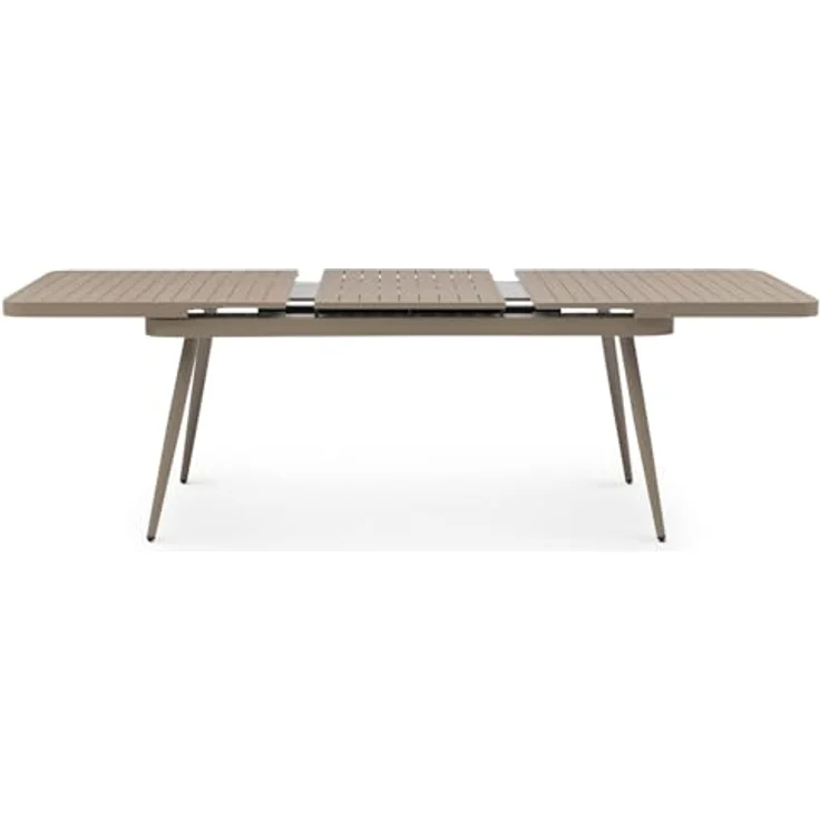 IDIMEX Sunny Gartentisch, Champagner, Aluminium, ausziehbar von 150 auf 200 cm, wetterfest und pflegeleicht – Bild 6