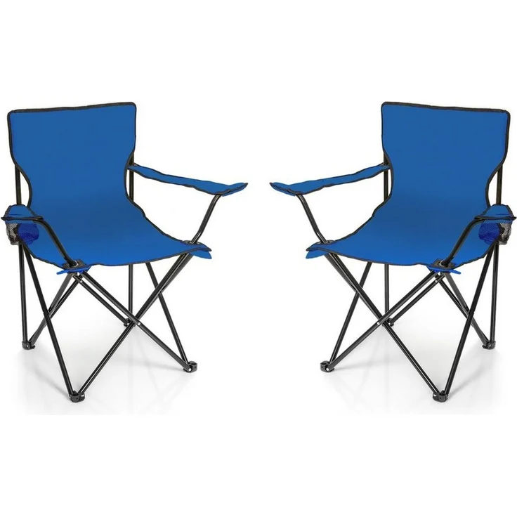 BigDean Campingstuhl 2x Faltstuhl Campingstuhl Anglerstuhl Getränkehalter Klappstuhl (Set, 2 St), Flexibel, Praktisch, Robust, Leicht, Tragbar – Bild 5