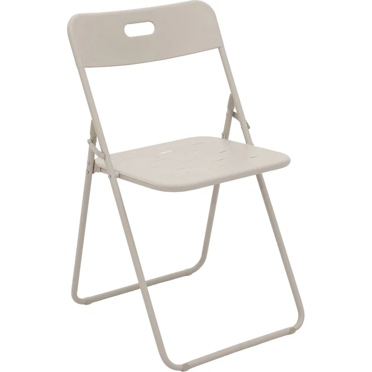 Dreiteiliges, faltbares Bistro-Set für den Außenbereich, E-Beschichtung, 2 Stühle und 1 Tisch, wetterfest, Beige, 104 x 62 x 13,5 cm, YOUDENOVA – Bild 3