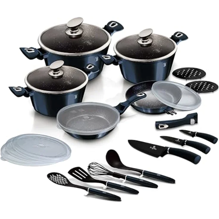 Berlinger Haus Kochen Berlinger Haus Topfset 22 El. Metallic Aquamarine BH7183 – Bild 6