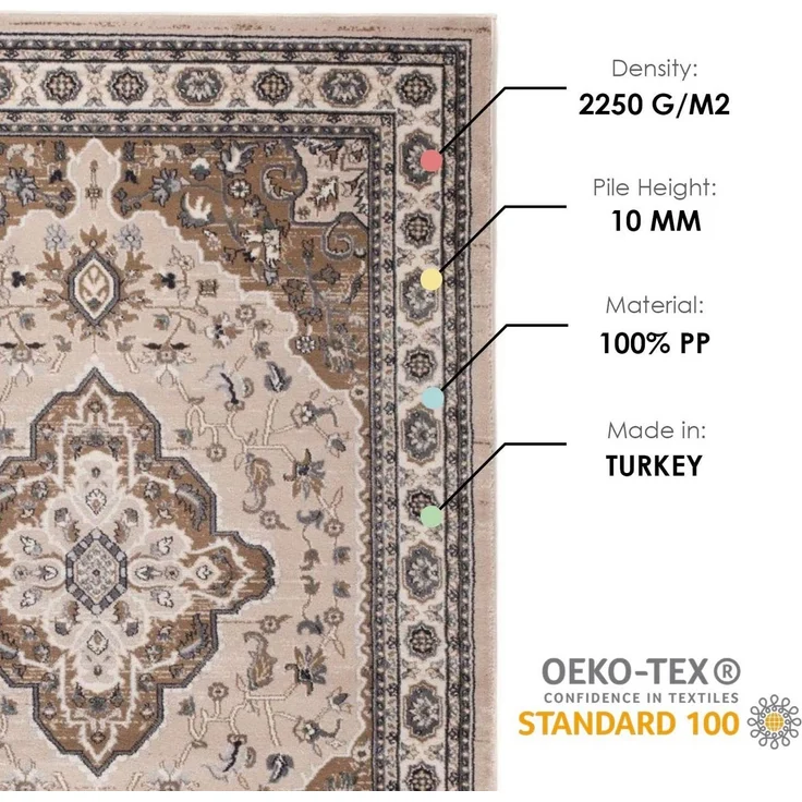 Mazovia Orientteppich K468A_AYLA, 60x100 – Bild 3