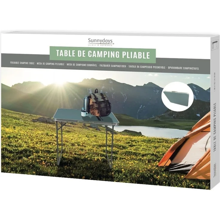 Sunnydays Campingtisch klappbarer Camping-Tisch Picknicktisch Partytisch – Bild 3