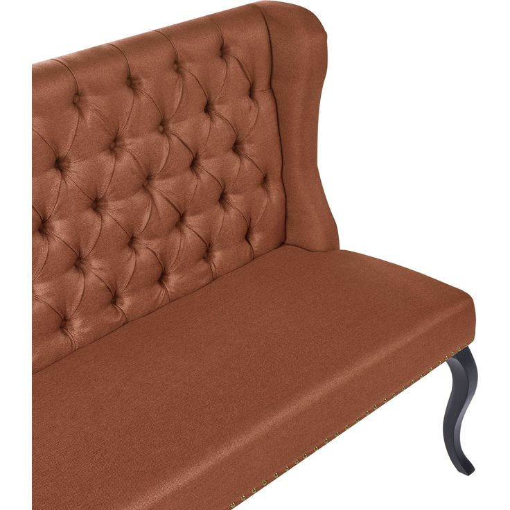 Polsterbank 2-Sitzer TORSBY Stoff Goldbraun – Bild 7