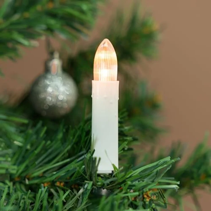 Nipach LED-Christbaumkerzen XI11603 LED Weihnachtsbaumbeleuchtung 20er innen – Bild 6