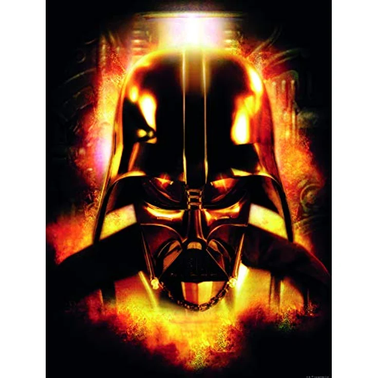 Komar Wandbild | Star Wars Classic Vader Head | Hochwertiger Kunstdruck, 30 x 40 cm, seidenmatte Oberfläche, fotorealistische Bildqualität, ohne Rahmen – Bild 1