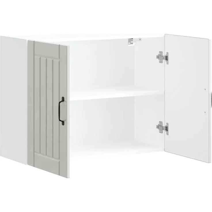 vidaXL Küchen-Hängeschrank Lucca Hochglanz-Weiß Holzwerkstoff 853829 – Bild 5