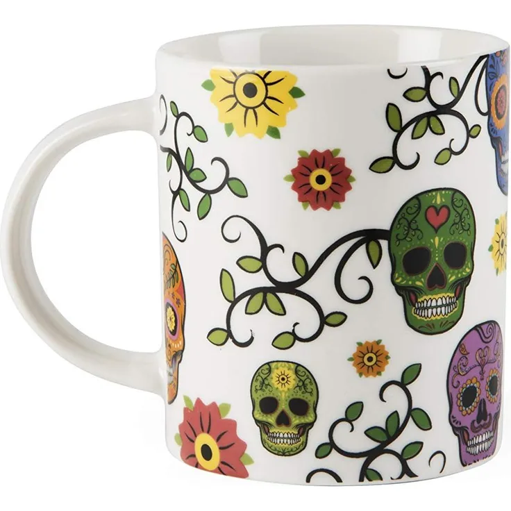 Excelsa Calavera Tasse aus Porzellan