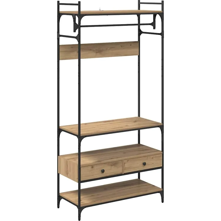 vidaXL Kleiderschrank Artisan-Eiche 89 x 39 x 184.5 cm Holzwerkstoff 883548