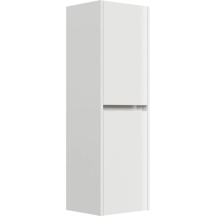 Badezimmer Hochschrank 112cm Softclose Taifun Wandmontage weiß Hgl : Weiss hochglanz – Bild 1