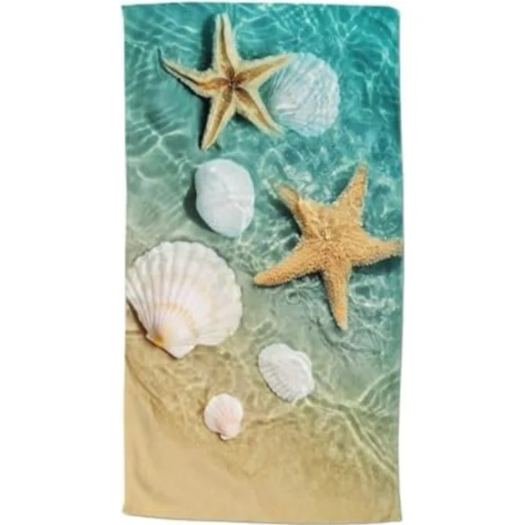 good morning Strandtuch Beachvibe, Microfaser (1-St), Mikrofaser, 100x180, Schnelltrocknend, Strand, Meer, Erwachsene