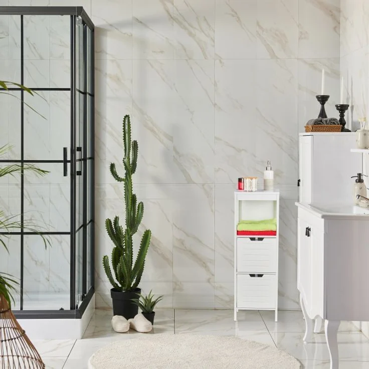 Badezimmerschrank weiß 10032185 – Bild 2