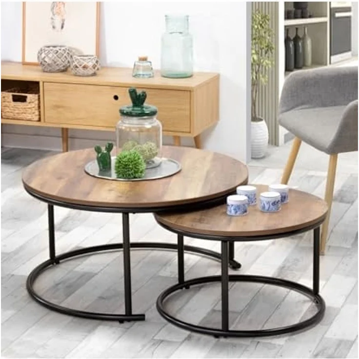 Urban living Niedriger Tisch, Holz/SCHWARZ, Normal – Bild 2