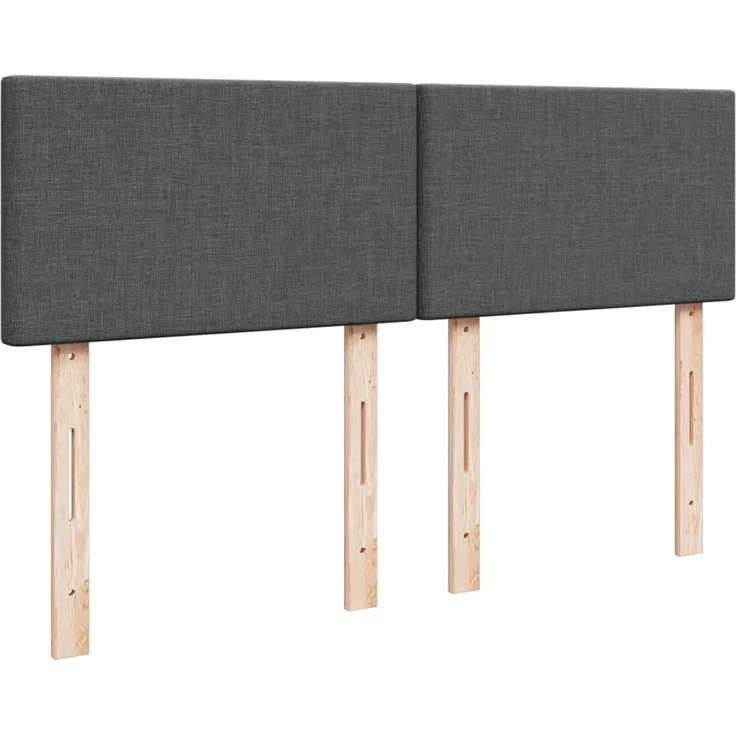 vidaXL Boxspringbett mit Matratze Dunkelgrau 140x200 cm Stoff 3288997 – Bild 12