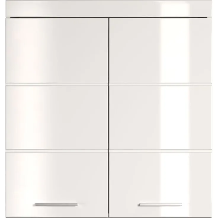Trendteam 'Amanda' Hängeschrank, Holz, 73 x 77 x 23 cm, Weiß Hochglanz