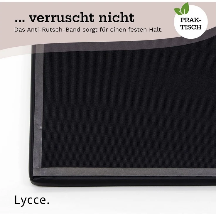 Lycce Bankauflage Klemmkissen gepolstert mit 1 Leiste für Sitzbank Klemmtiefe 35cm, rosa, (1 St) – Bild 3